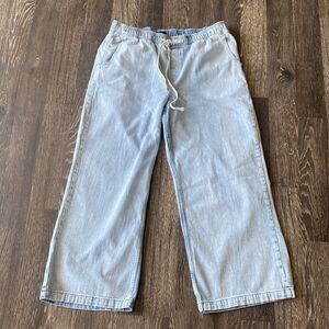 Gap High Rise Soft Easy Baggy Jeans sz XL Boho Beach Coastal Festival School